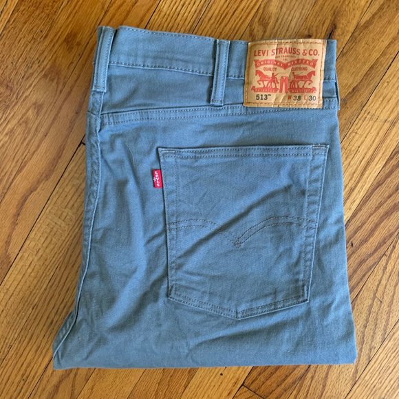 Levi's Other - Levi's Gray 513 Straight Leg Size 38 Stretch Jeans